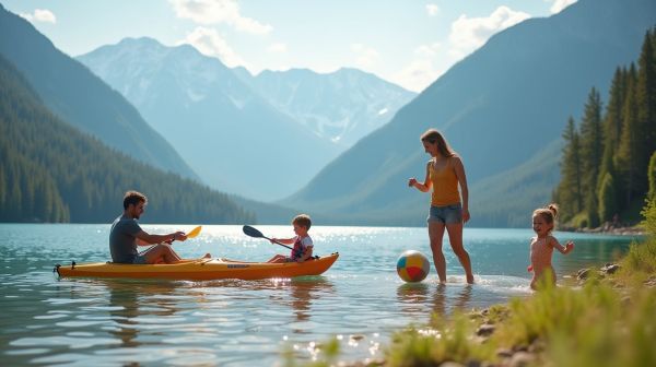 Des vacances en montagne d'été pour famille et sports