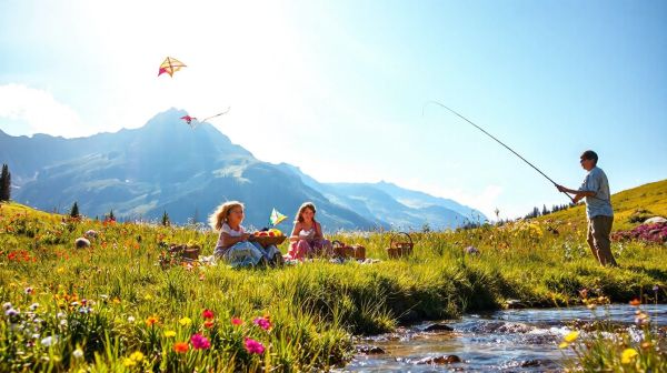 Meilleures activités familiales estivales à la montagne